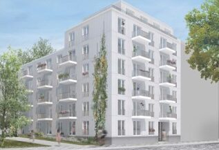 Klimaschutz beim Neubau des Stadthauses in Berlin-Friedrichshain.