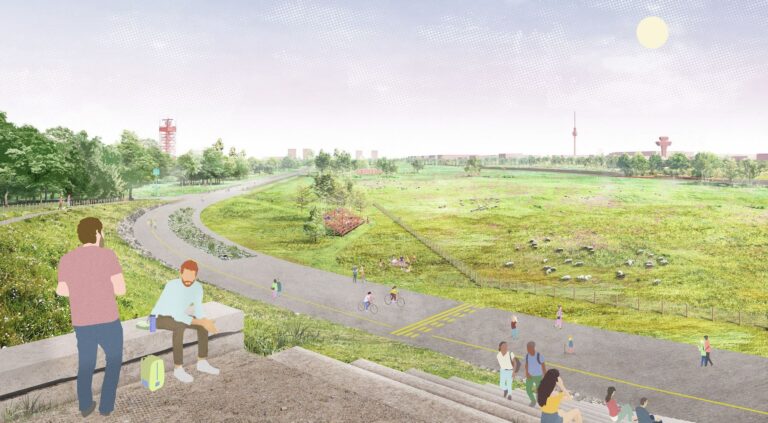 Urbane Freiräume schaffen - für den Aussichtspunkt Heideblick der neuen Landschaftspark der Tegeler Stadtheide übernimmt CRES Consult die Nachhaltigkeitsberatung.